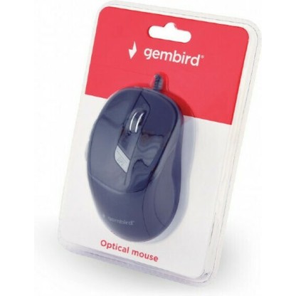 Gembird MUS-4B-02 Ενσύρματο Ποντίκι Μαύρο