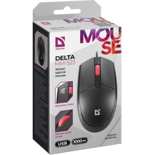 Defender Delta MM-523 Ενσύρματο Ποντίκι Μαύρο