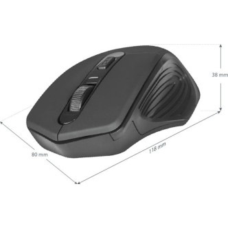 Defender Datum MB-345 RF Ασύρματο Εργονομικό Ποντίκι Μαύρο