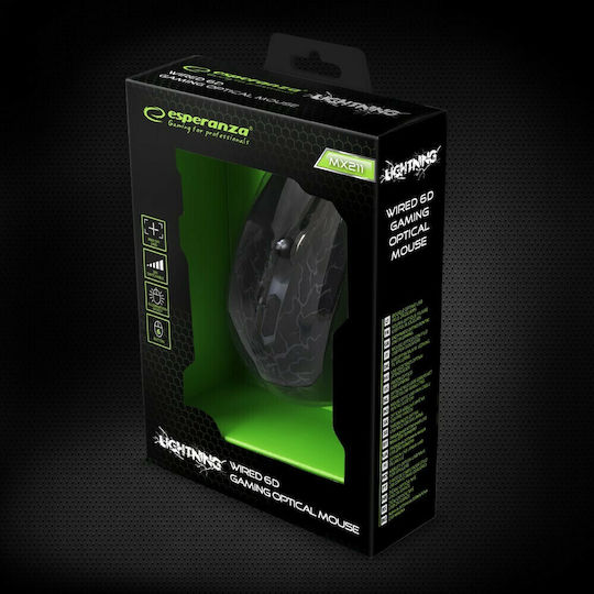 Esperanza MX211 Gaming Ποντίκι Μαύρο
