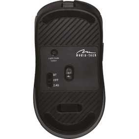 Media-Tech MT1124 Ασύρματο & Ενσύρματο Εργονομικό Bluetooth Vertical Ποντίκι Μαύρο
