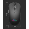 Media-Tech MT1124 Ασύρματο & Ενσύρματο Εργονομικό Bluetooth Vertical Ποντίκι Μαύρο