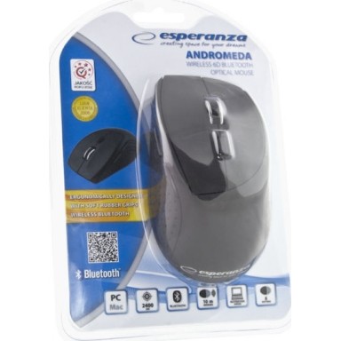 Esperanza Adromeda Ασύρματο Bluetooth Ποντίκι Μαύρο