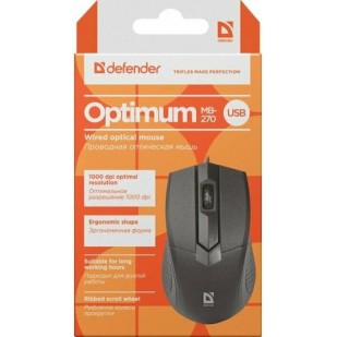 Defender Optimum MB-270 Ενσύρματο Ποντίκι Μαύρο