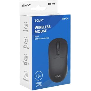 Savio MB-04 Ασύρματο Bluetooth Ποντίκι Μαύρο