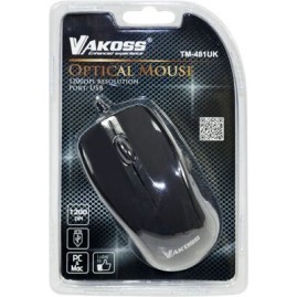 Vakoss TM-481U Ενσύρματο Ποντίκι Μαύρο