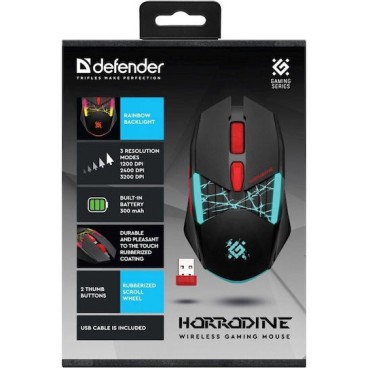 Defender Tisa GM-126 Gaming Ποντίκι Μαύρο