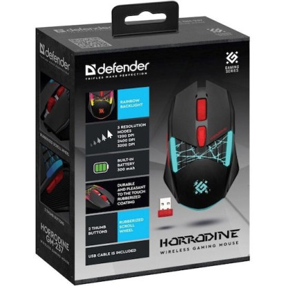 Defender Tisa GM-126 Gaming Ποντίκι Μαύρο
