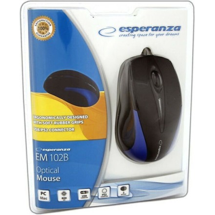 Esperanza Sirius Ενσύρματο Ποντίκι Μπλε