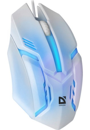 Defender Cyber MB-560L RGB Gaming Ποντίκι Λευκό
