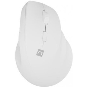 Natec Crake 2 Ασύρματο Εργονομικό Bluetooth Vertical Ποντίκι Λευκό