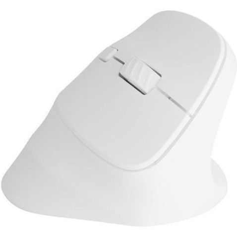 Natec Crake 2 Ασύρματο Εργονομικό Bluetooth Vertical Ποντίκι Λευκό