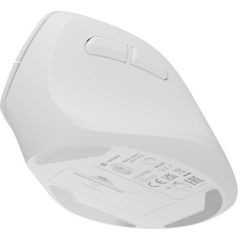 Natec Crake 2 Ασύρματο Εργονομικό Bluetooth Vertical Ποντίκι Λευκό