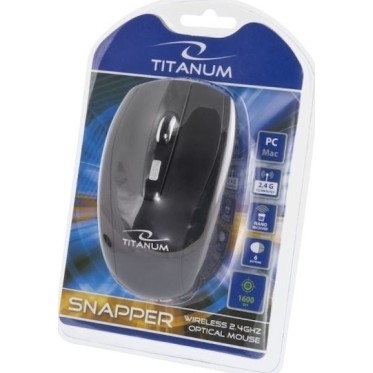 Esperanza Titanum Snapper 6D Ασύρματο Ποντίκι Μαύρο
