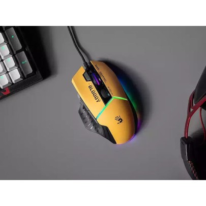A4Tech Bloody W95MAX RGB Gaming Ποντίκι 12000 DPI Lime