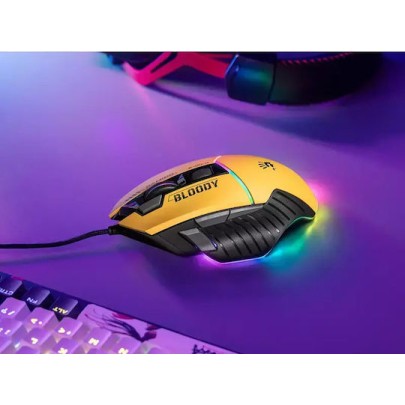 A4Tech Bloody W95MAX RGB Gaming Ποντίκι 12000 DPI Lime