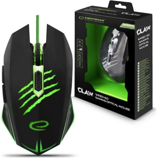 Esperanza MX209 Gaming Ποντίκι Μαύρο