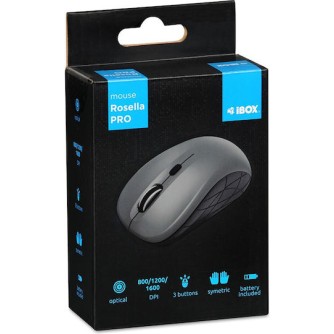 iBox i009W Rosella Ασύρματο Ποντίκι Γκρι