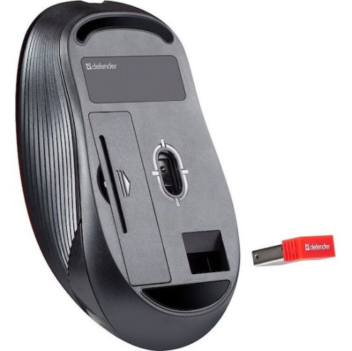 Defender Gassa MM-105 Ασύρματο Vertical Ποντίκι Κόκκινο