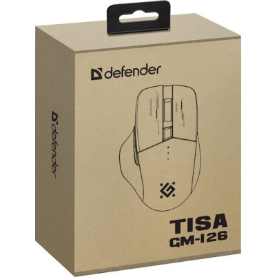 Defender Tisa GM-126 Gaming Ποντίκι Λευκό