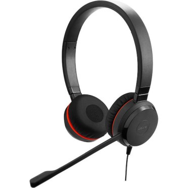 Jabra Evolve 20 SE On Ear Multimedia Ακουστικά με μικρόφωνο και σύνδεση USB-A / USB-C