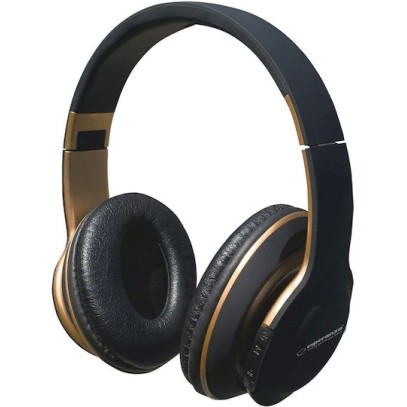 Esperanza EH220 Ασύρματα Bluetooth Over Ear Ακουστικά με 5 ώρες Λειτουργίας Μαύρα