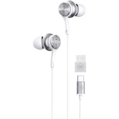 Maxell XC1 In-ear Handsfree Ακουστικά με Βύσμα USB-C Λευκό