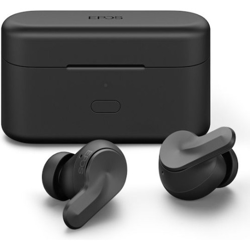 Epos Adapt E1 In-ear Bluetooth Handsfree Ακουστικά με Αντοχή στον Ιδρώτα και Θήκη Φόρτισης Scandinavian Black