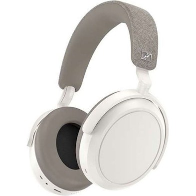 Sennheiser Momentum 4 Ασύρματα / Ενσύρματα Over Ear Ακουστικά με 60 ώρες Λειτουργίας και Quick Charge Λευκά