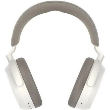 Sennheiser Momentum 4 Ασύρματα / Ενσύρματα Over Ear Ακουστικά με 60 ώρες Λειτουργίας και Quick Charge Λευκά