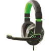 Esperanza Crow (Green) Over Ear Gaming Headset με σύνδεση 2x3.5mm Πράσινο