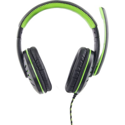 Esperanza Crow (Green) Over Ear Gaming Headset με σύνδεση 2x3.5mm Πράσινο