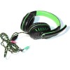 Esperanza Crow (Green) Over Ear Gaming Headset με σύνδεση 2x3.5mm Πράσινο