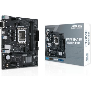 Asus Prime H610M-R D4 Motherboard Micro ATX με Intel 1700 Socket 90MB1B40-M0ECY0
