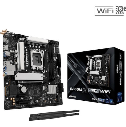 ASRock B860M-X GEN5 WIFI Motherboard Micro ATX με Intel 1851 Socket