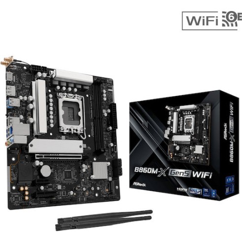 ASRock B860M-X GEN5 WIFI Motherboard Micro ATX με Intel 1851 Socket