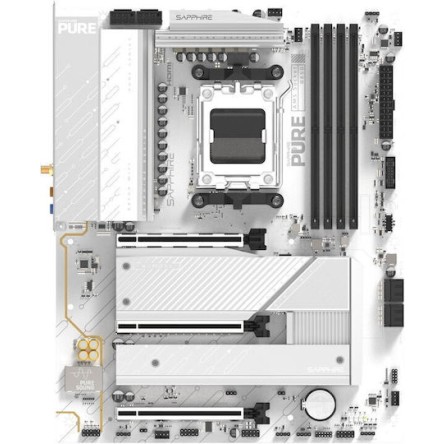 Sapphire PURE B850A WIFI7 Motherboard ATX με AMD AM5 Socket 52123-11-40G