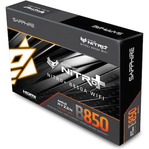 Sapphire Nitro+ B850A WiFi 7 Motherboard ATX με AMD AM5 Socket 52123-03-40G