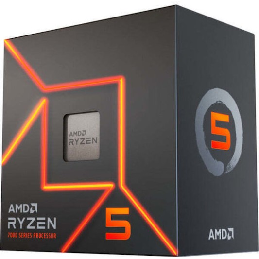 AMD Ryzen 5 7400 4.3GHz Επεξεργαστής 6 Πυρήνων για Socket AM5 σε Κουτί με Ψύκτρα