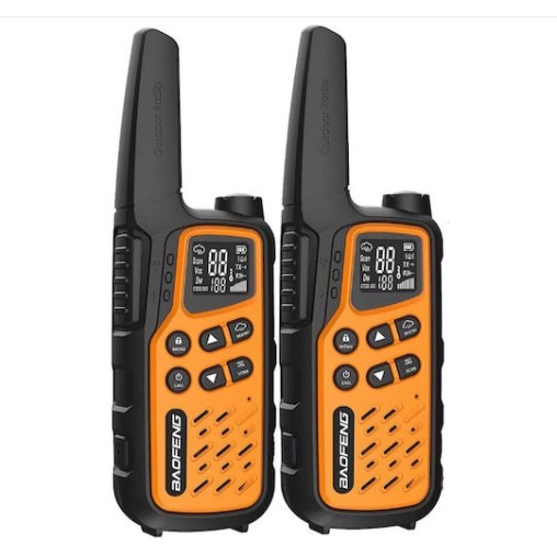 Baofeng Bf-t25e Ασύρματος Πομποδέκτης PMR 0.5W με Μονόχρωμη Οθόνη Σε Πορτοκαλί Χρώμα