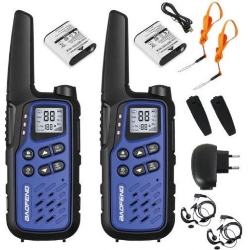 Baofeng Bf-t25e Ασύρματος Πομποδέκτης PMR 0.5W με Μονόχρωμη Οθόνη Dark Blue