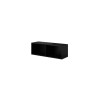 Ράφι Τοίχου Roco RO2 Black 112x37x37εκ.