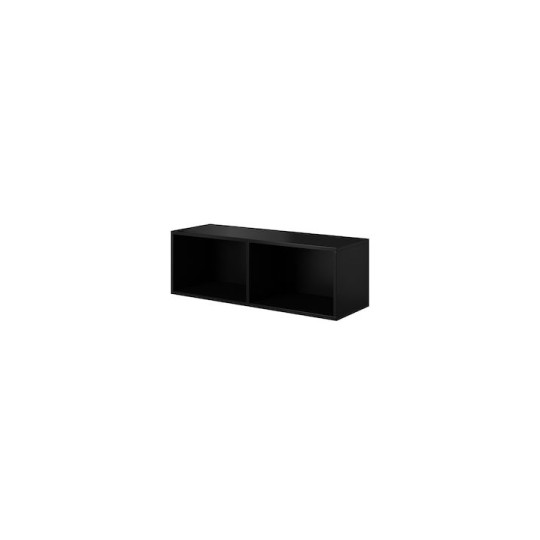 Ράφι Τοίχου Roco RO2 Black 112x37x37εκ.