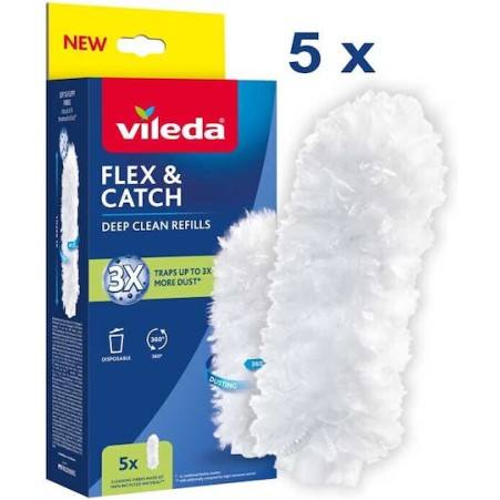 Vileda Flex&catch Ανταλλακτικό Σκούπας 5τμχ