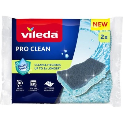 Vileda Clean Σετ Σφουγγάρια 2τμχ