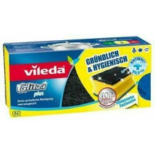 Vileda Glitzi Plus Σετ Σφουγγάρια Γενικής Χρήσης Πολύχρωμα 3τμχ