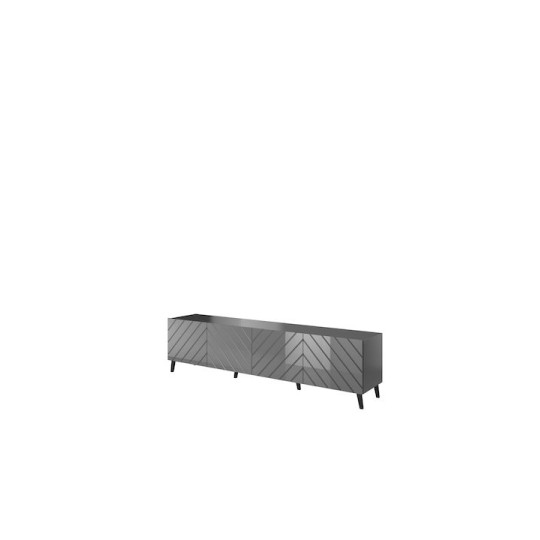 Abeto Graphite Gloss Μ200xΠ42xΥ52cm