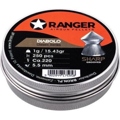 5,5 Mm Ranger Diabolo Sharp 250 Pcs Rag