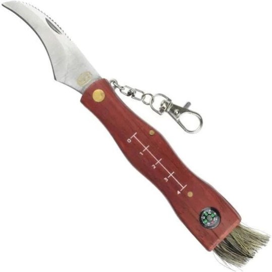 Sck Mushrooms Cc-gc105 Mushroom Forager's Knife Compass Brown