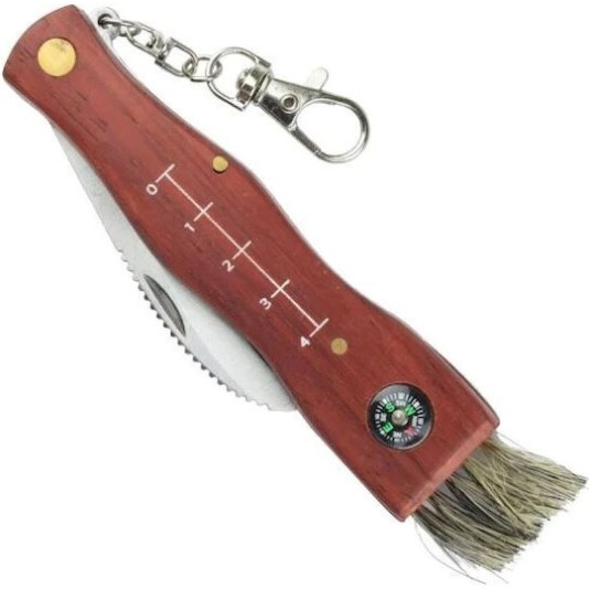 Sck Mushrooms Cc-gc105 Mushroom Forager's Knife Compass Brown